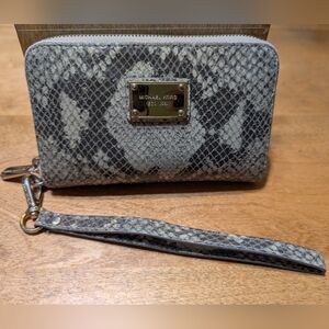 Michael Kors Snake Print Wristlet